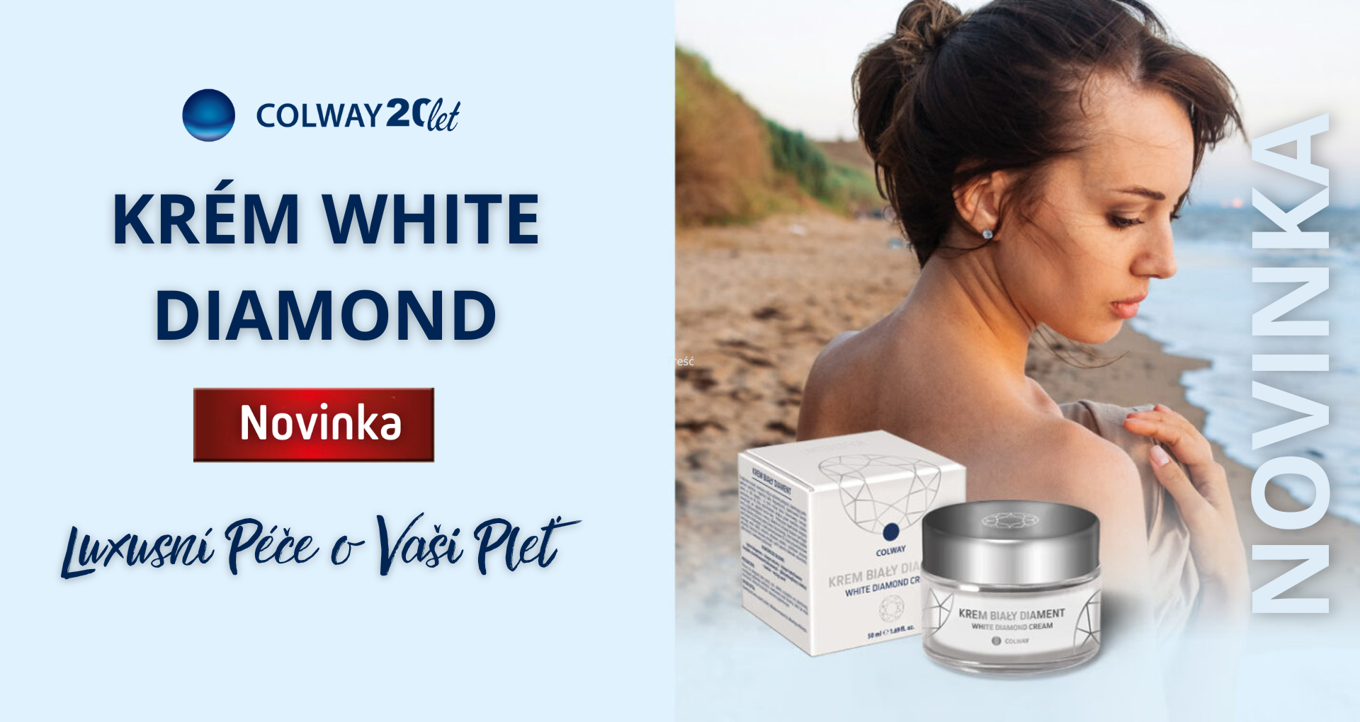 Novinka v nabídce - Denní Krém WHITE DIAMOND - Kolagenová Síla Mládí